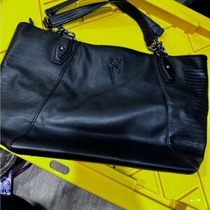 Black Leather Handbag